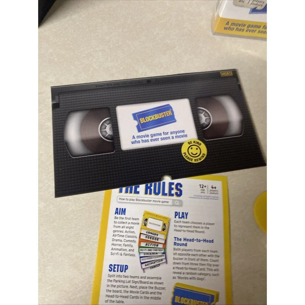 Blockbuster  Video Party Board Game